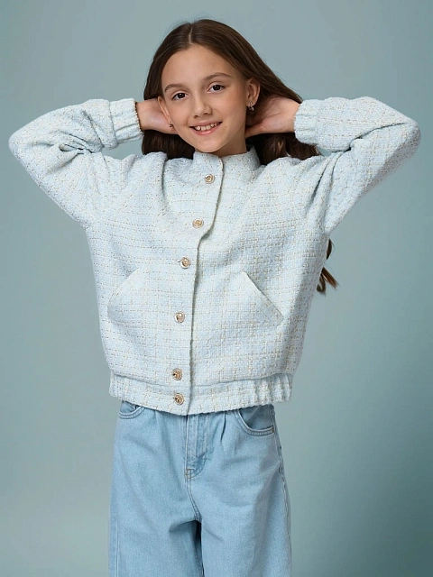 Бомбер из твида