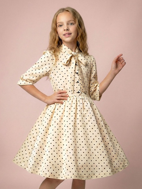 Платье с бантом